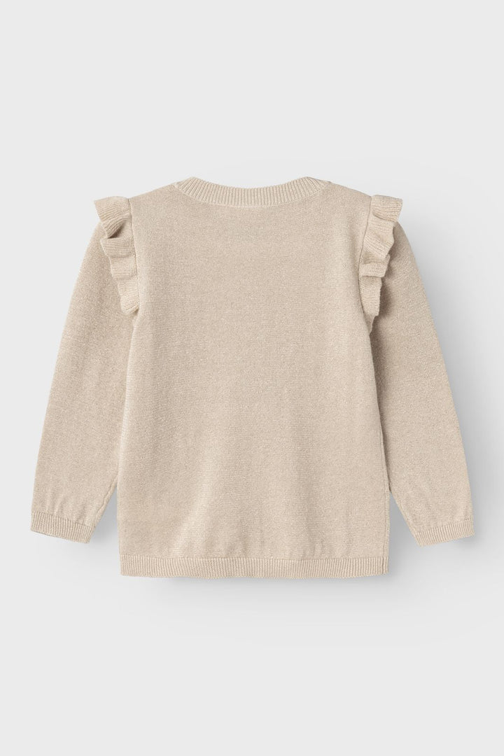 Name It - Nmfabinne Ls Knit Card - 4561320 Peyote Tone In Tone Lurex