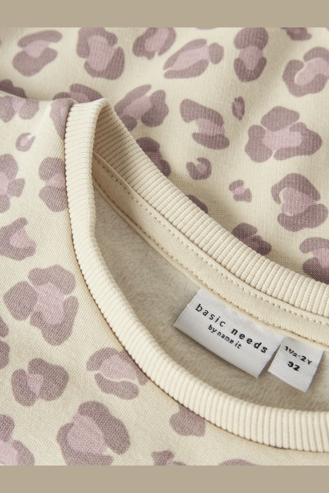 Name It - Nmfdavina Ls Sweat Fleece - 4892723 Summer Sand Leo