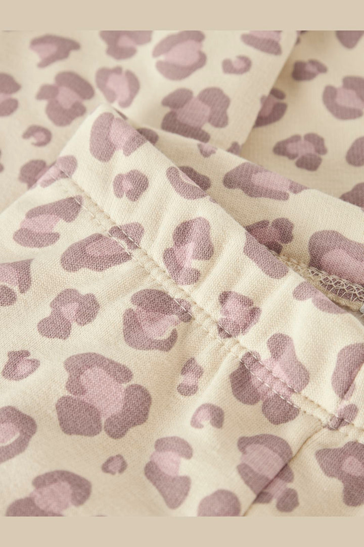 Name It - Nmfdavina Sweat Fleece Legging - 4892724 Summer Sand Leo