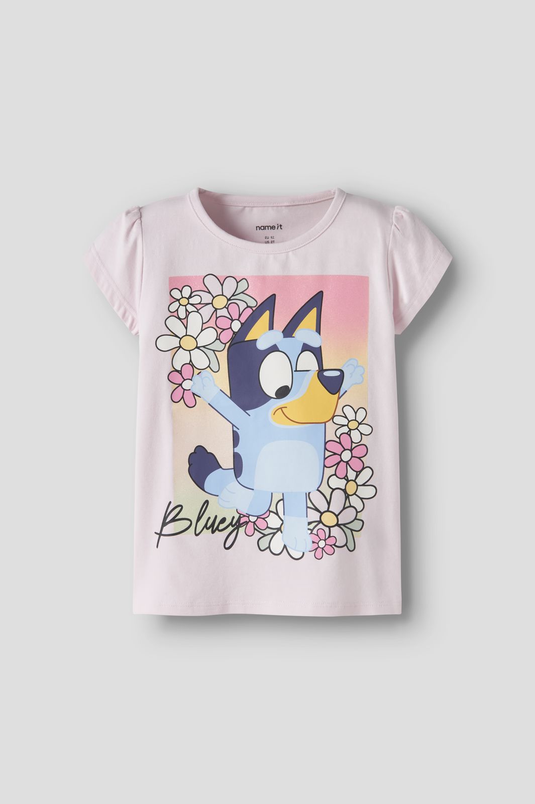 Name It - Nmfmaka Bluey Ss Top Sky - 4998565 Cradle Pink