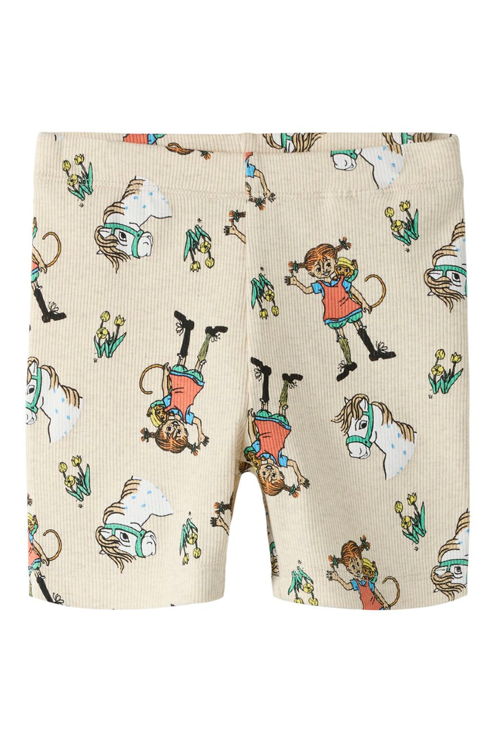 Name It - Nmfmara Pippi Shorts Legging Sky - 5096426 Peyote Melange