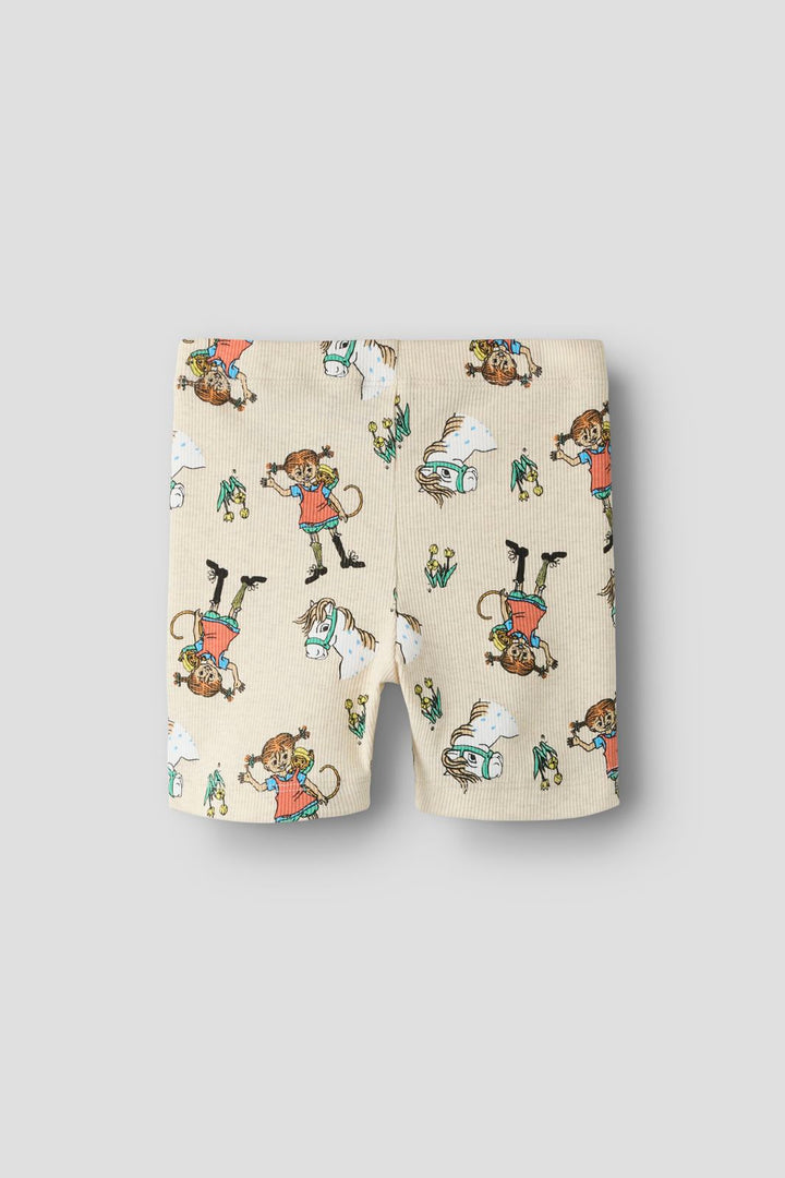 Name It - Nmfmara Pippi Shorts Legging Sky - 5096426 Peyote Melange