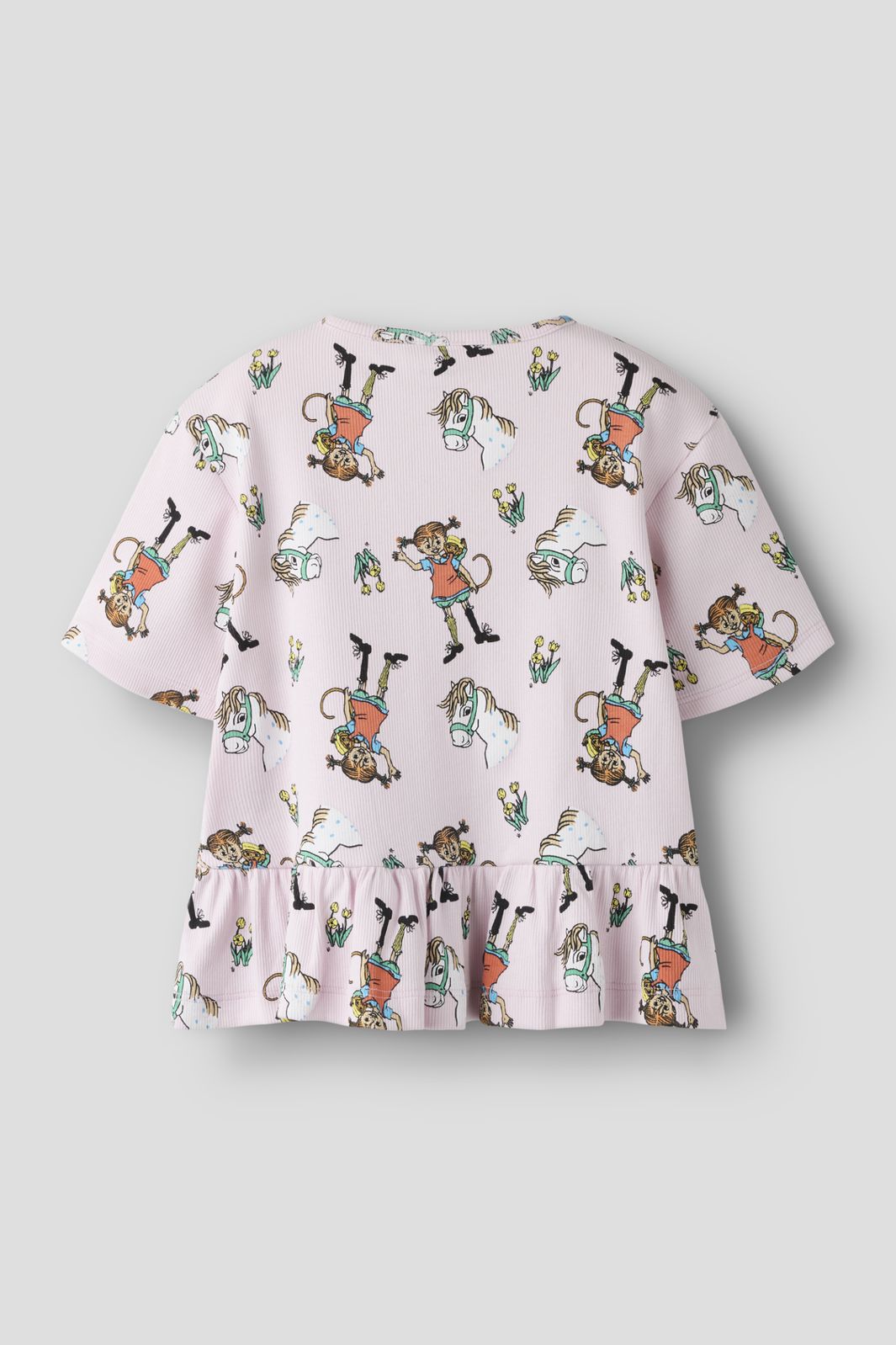 Name It - Nmfmara Pippi Ss Nreg Top Sky - 5096424 Cradle Pink