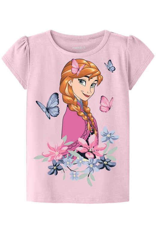 Name It - Nmfmeri Frozen Ss Top Box Wdi - 4998580 Cradle Pink T-shirts 
