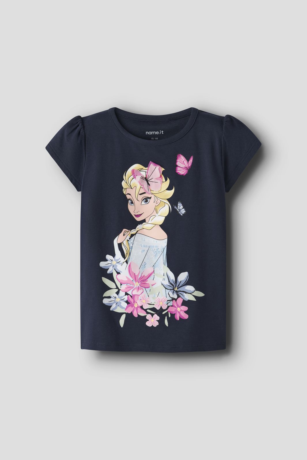 Name It - Nmfmeri Frozen Ss Top Box Wdi - 4998581 Navy Blazer