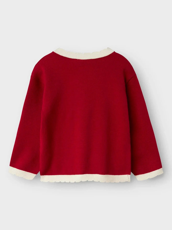 Name It - Nmfralbo Ls Knit Card - 4845430 Jester Red Cardigans 