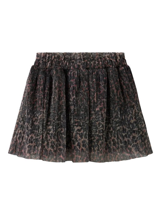 Name It - Nmfrisaring Skirt - 4874681 Seal Brown Leo Nederdele 