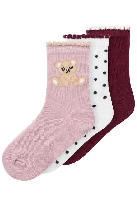 Name It - Nmfriva Sock - 4878941 Burgundy Strømper 