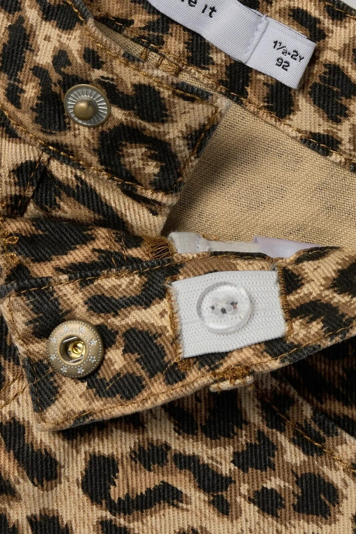 Name It - Nmfrose Shorts 4444-Td F - 4855022 Silver Mink Leopard