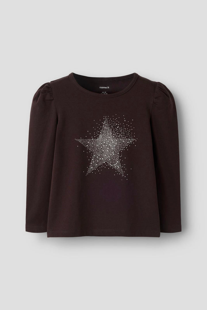 Name It - Nmfsindy Ls Top - 5130430 Chocolate Plum