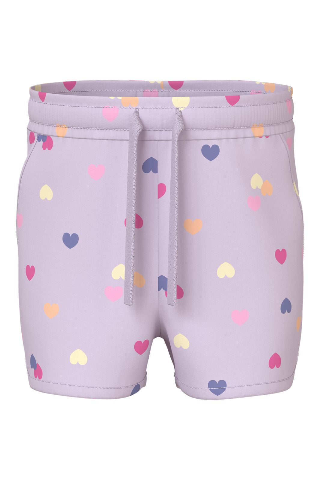 Name It - Nmfvigga Shorts F1 - 5058600 Lavender Fog Colorful Hearts