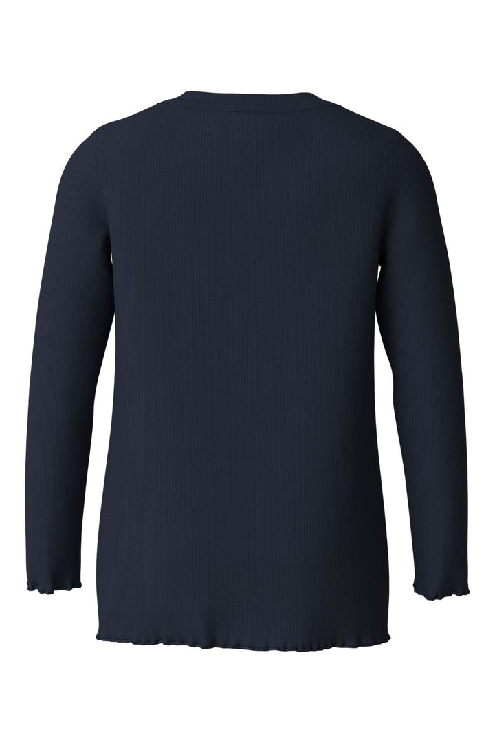 Name It - Nmfvivemmas Ls Slim Top - 5166305 Navy Blazer Bow