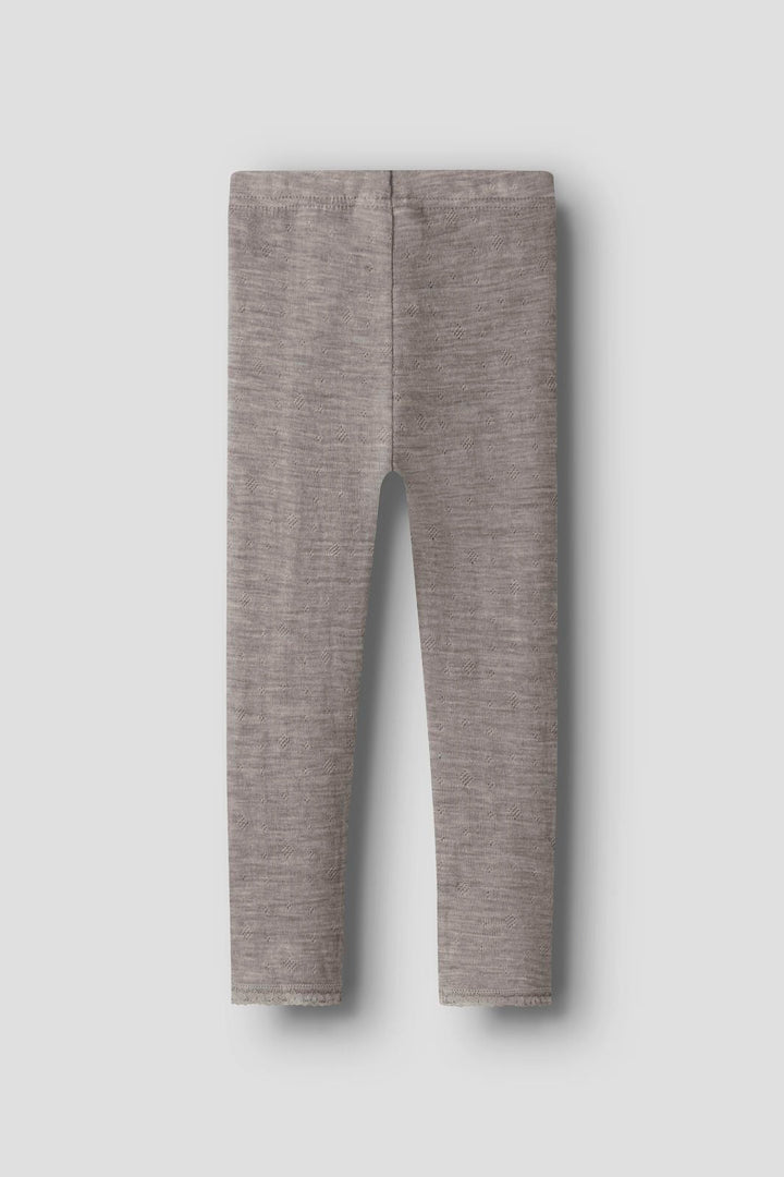 Name It - Nmfwang Wool Neddle Legging Solid - 4738247 Satellite