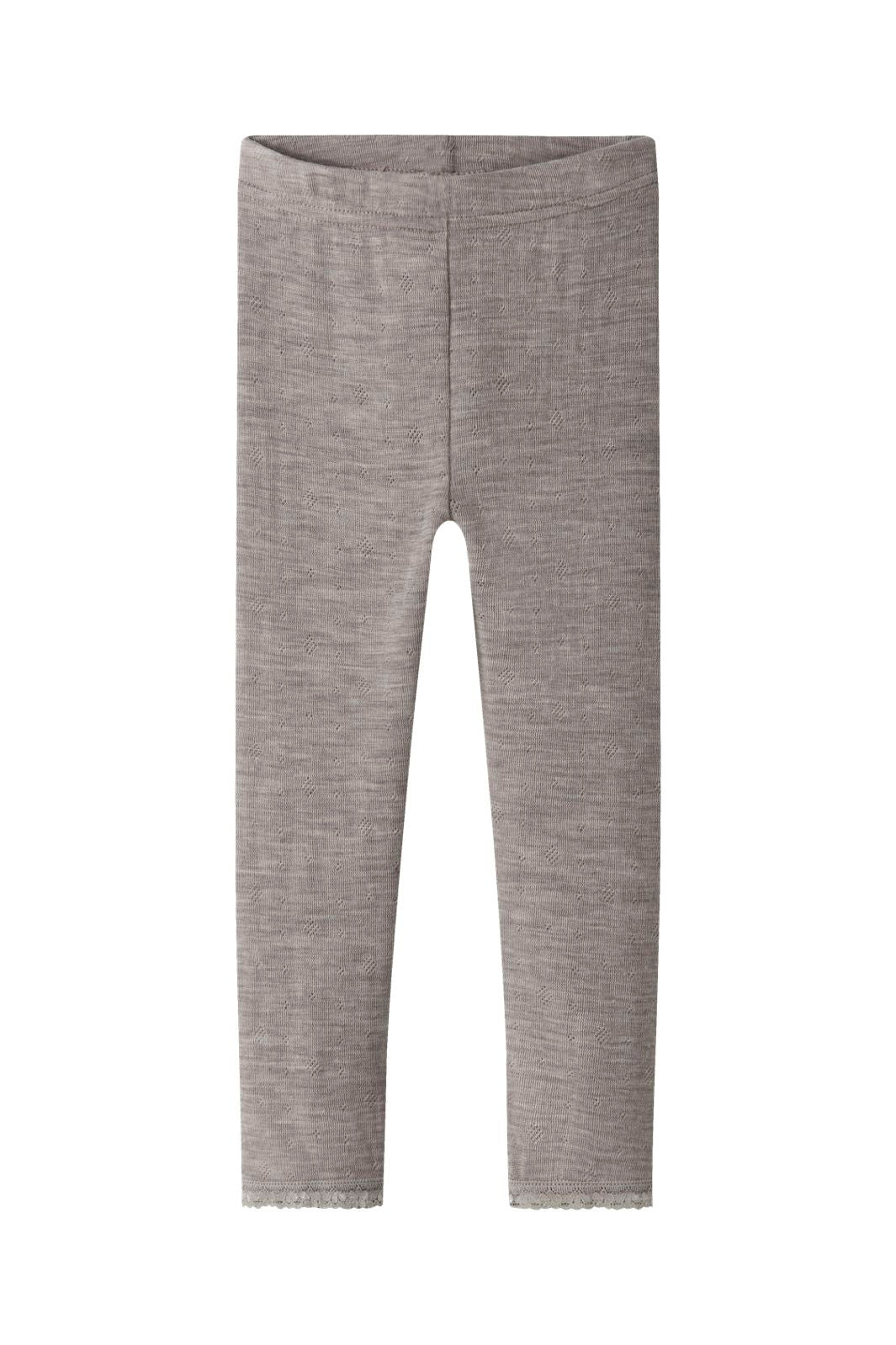 Name It - Nmfwang Wool Neddle Legging Solid - 4738247 Satellite