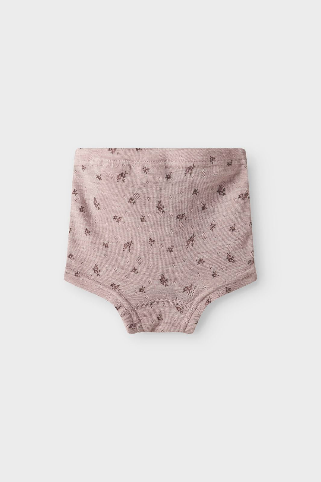 Name It - Nmfwang Wool Needle Boxer - 4737165 Shadow Gray Small Flowers