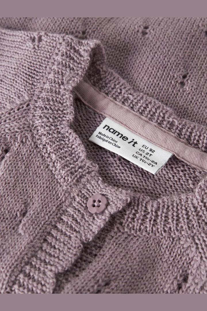 Name It - Nmfwrilla Wool Ls Knit Card - 4969341 Toadstool