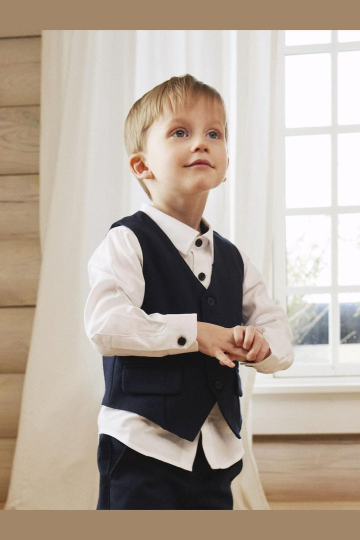 Name It - Nmmriramel Waistcoat Rr - 4360611 Dark Sapphire