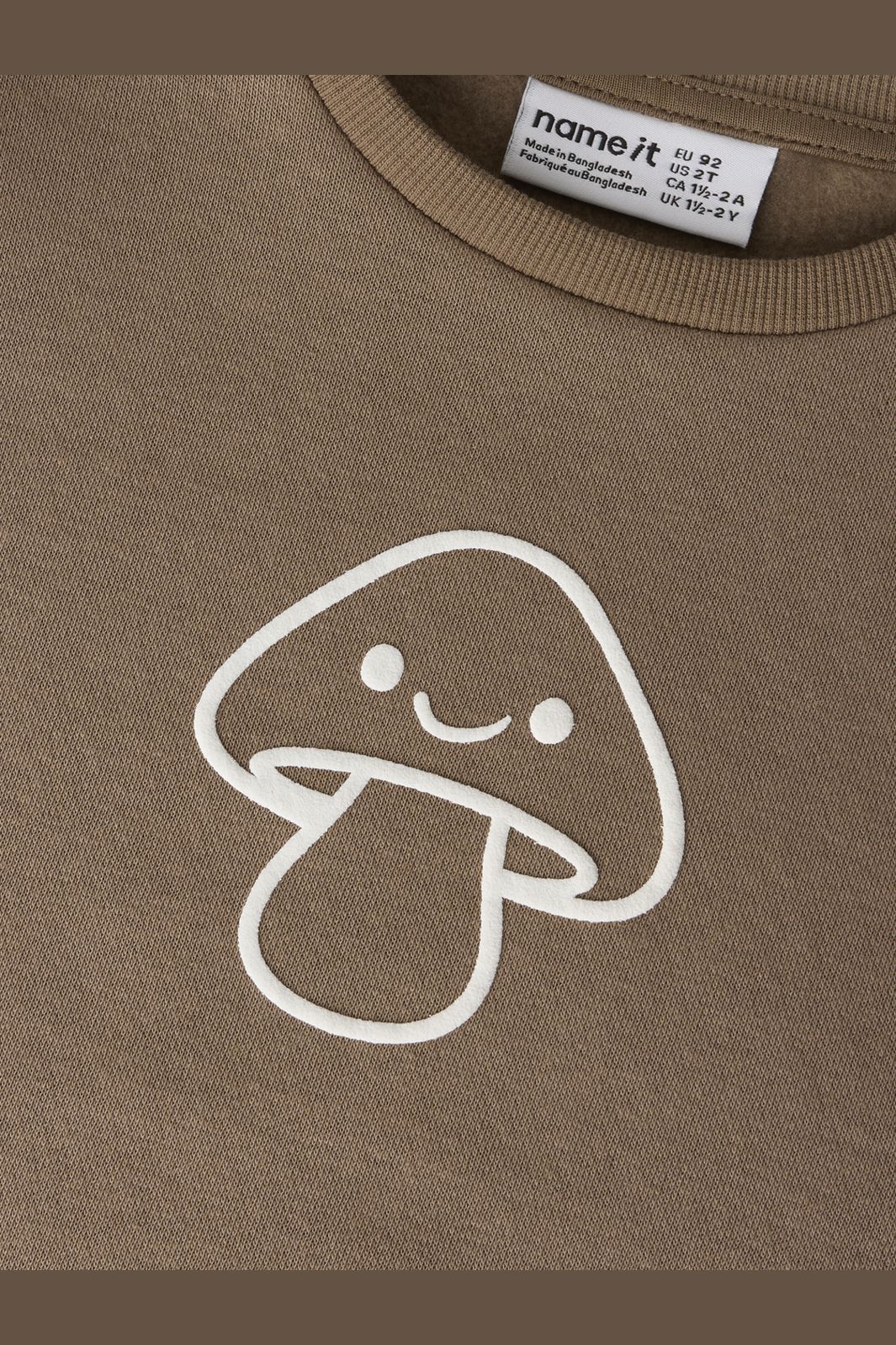Name It - Nmnriley Ls Rlx Sweat - 5096049 Brown Lentil Antique White Print