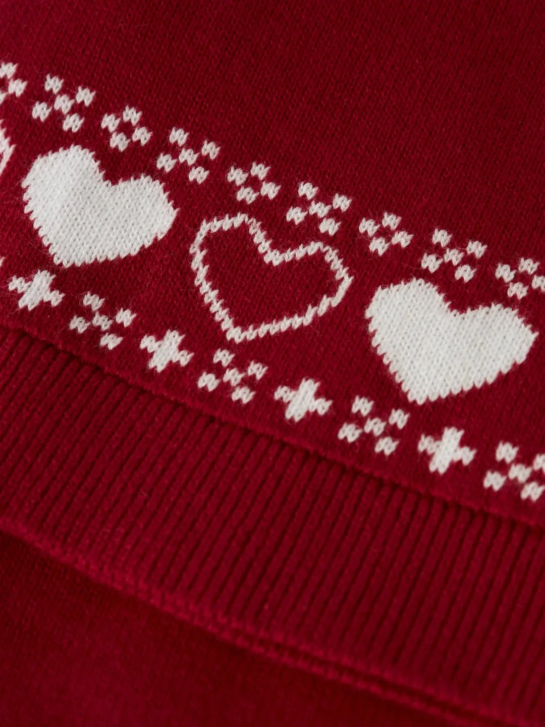Name It - Nmnrismas Knit Hat - 4913638 Jester Red Hearts Huer 
