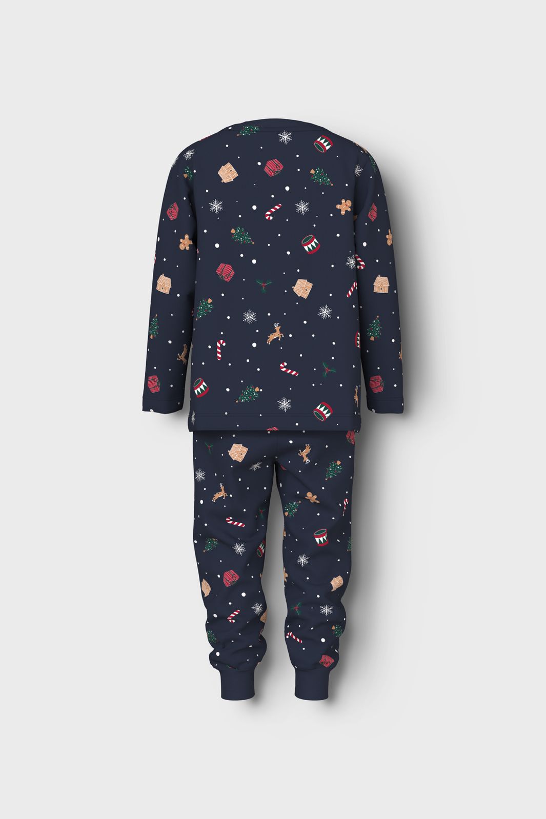 Name It - Nmnvismas Ls Nightset - 4879857 Navy Blazer Xmas Aop Navy
