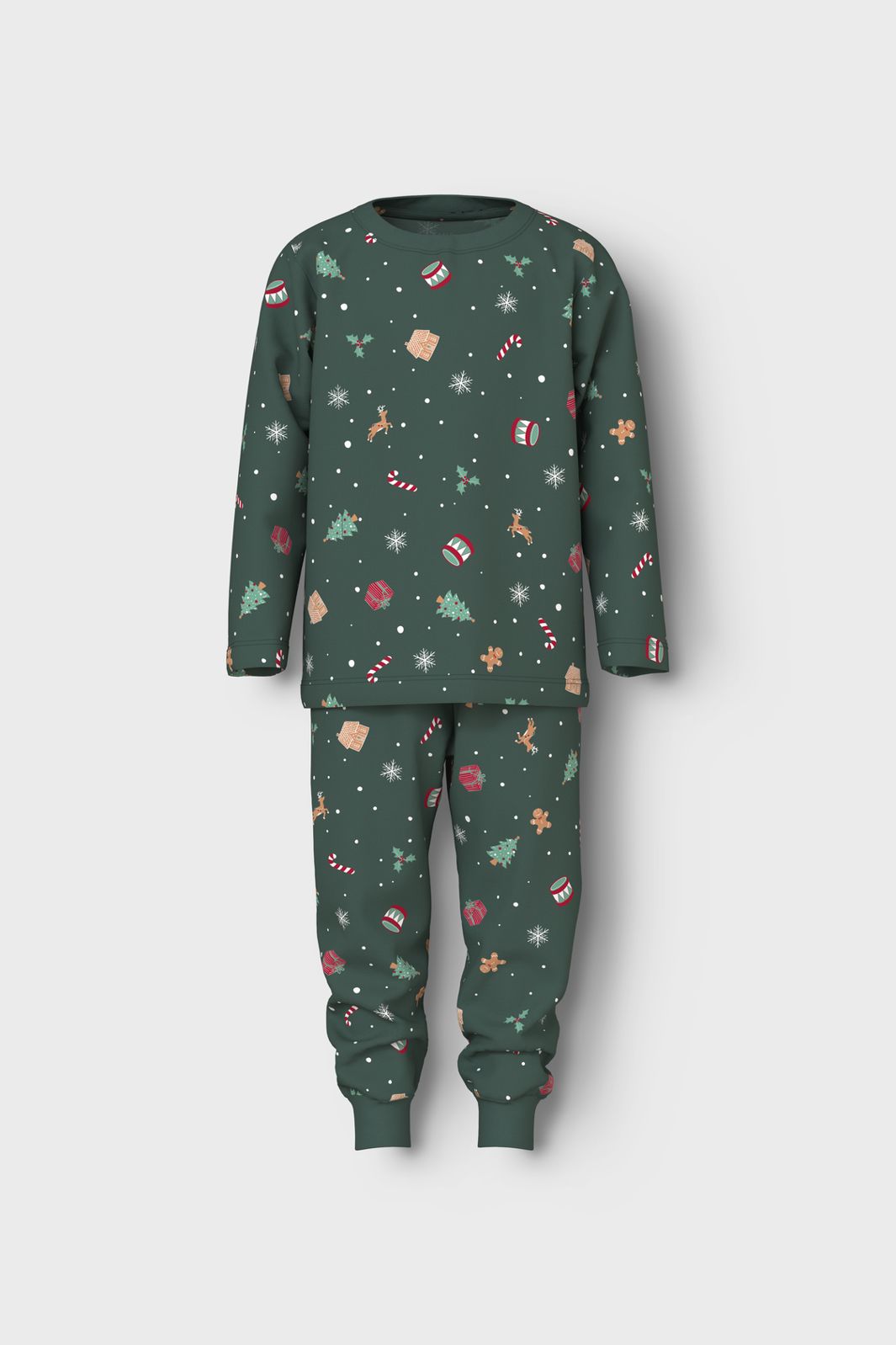 Name It - Nmnvismas Ls Nightset - 4918964 Botanical Garden Xmas Aop
