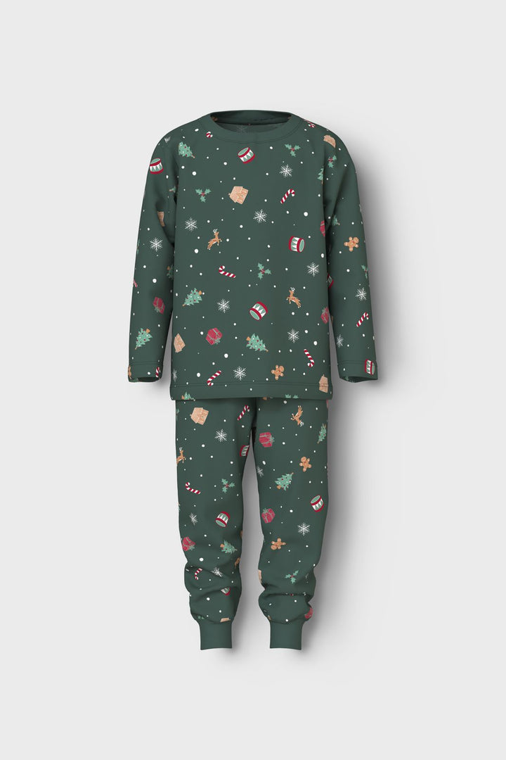 Name It - Nmnvismas Ls Nightset - 4918964 Botanical Garden Xmas Aop