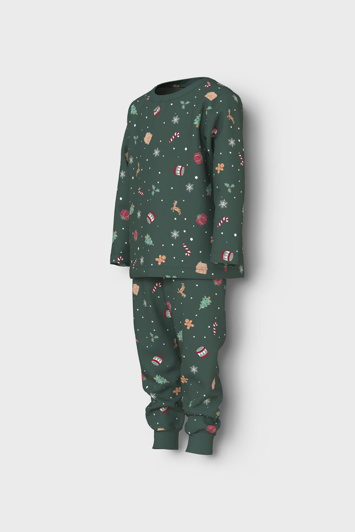 Name It - Nmnvismas Ls Nightset - 4918964 Botanical Garden Xmas Aop