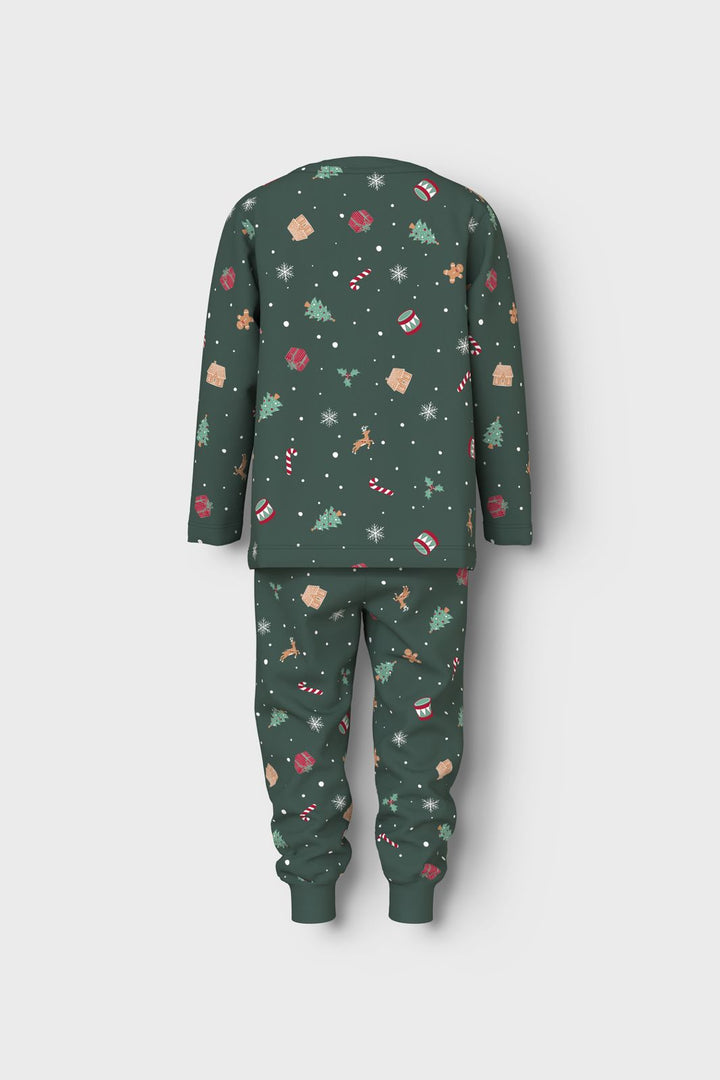 Name It - Nmnvismas Ls Nightset - 4918964 Botanical Garden Xmas Aop