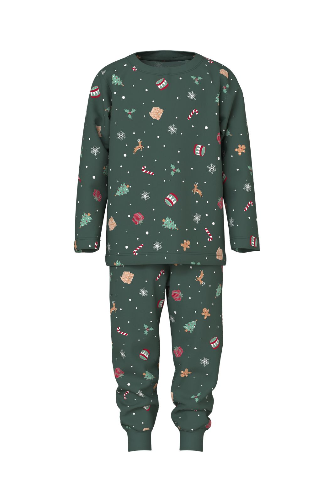 Name It - Nmnvismas Ls Nightset - 4918964 Botanical Garden Xmas Aop