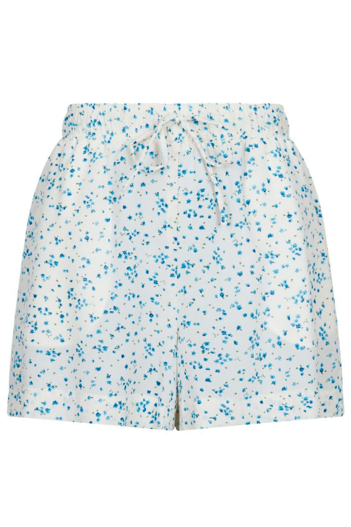 Neo Noir - Abbigail Flower Burst Shorts - Blue Shorts 
