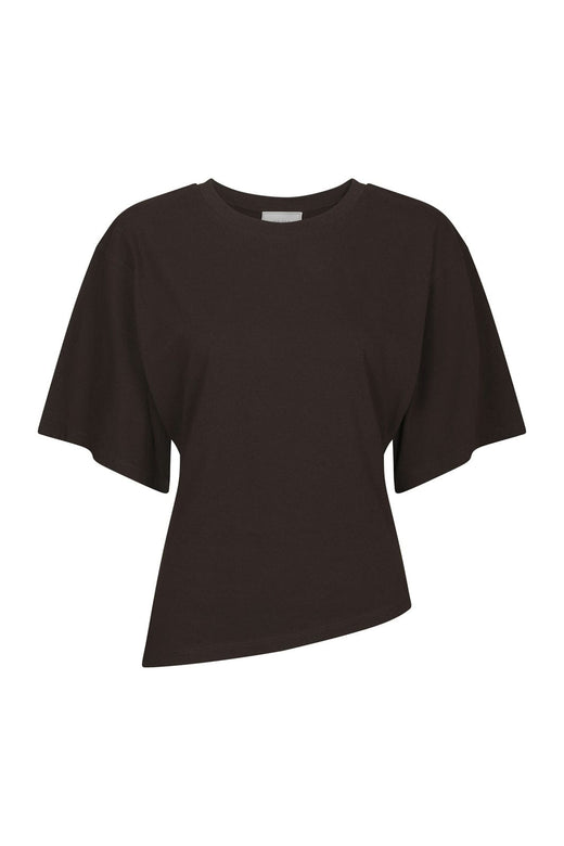 Neo Noir - Alira Boxy Tee 169728 - 676 - Dark Brown