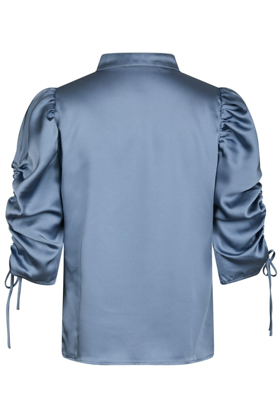 Neo Noir - Alvira Drapy Satin Blouse 166542 - 142 - Dusty Blue