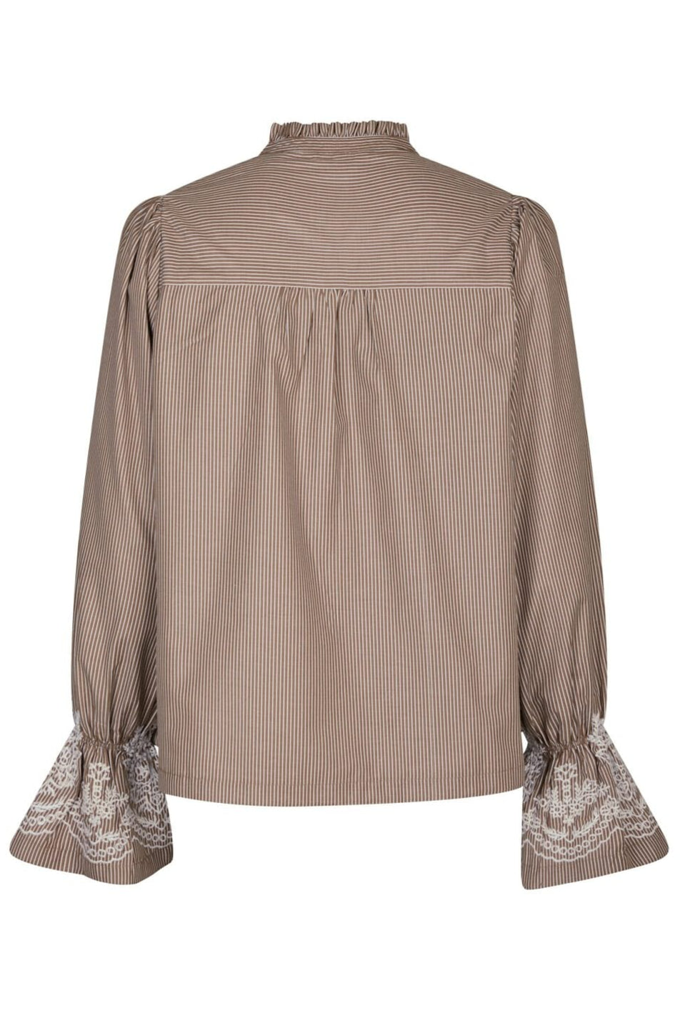 Neo Noir - Amara Striped Emb Blouse 166705 - 543 - Camel