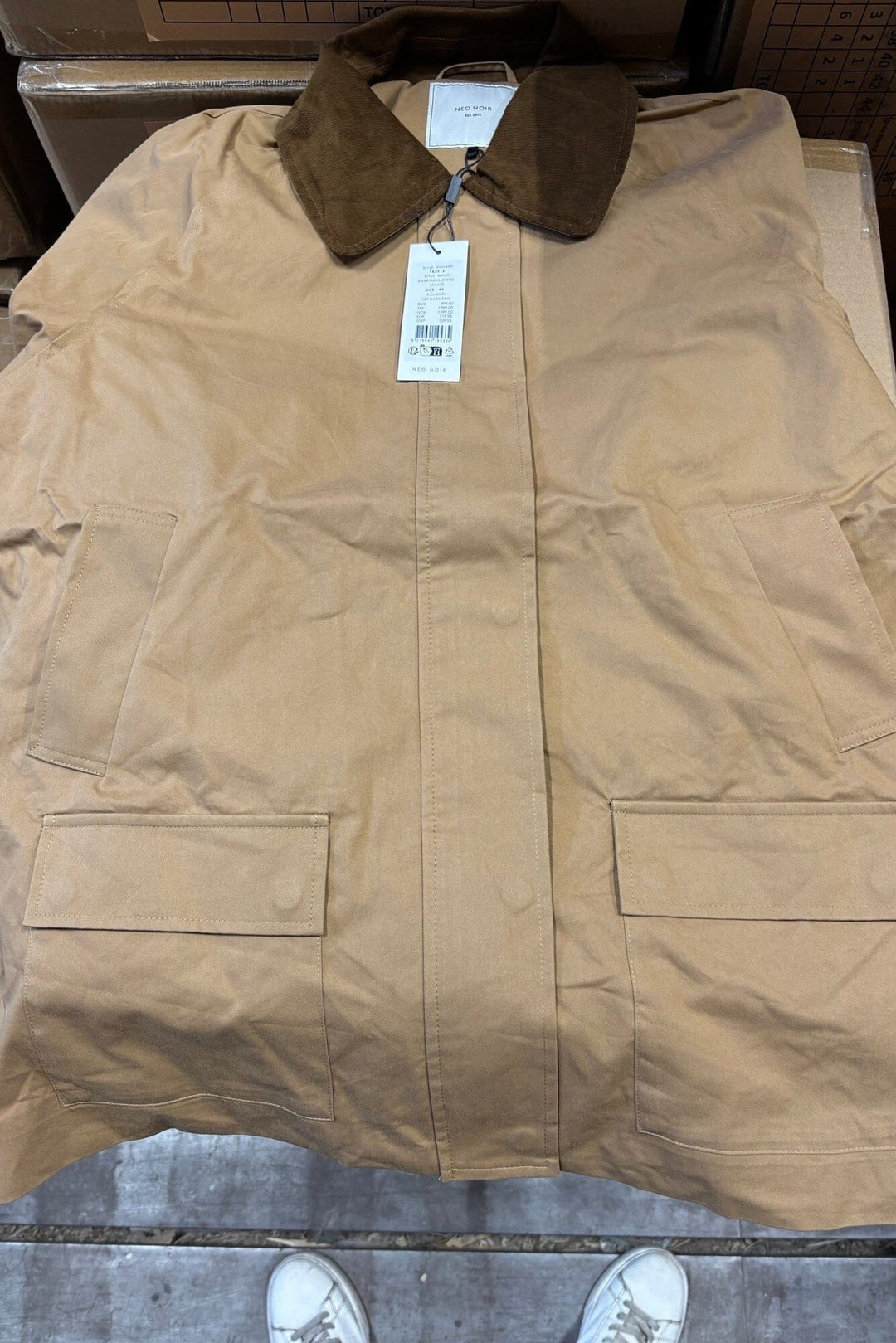 Neo Noir - Anastacia Cord Jacket 162515 - Dark Tan Jakker 