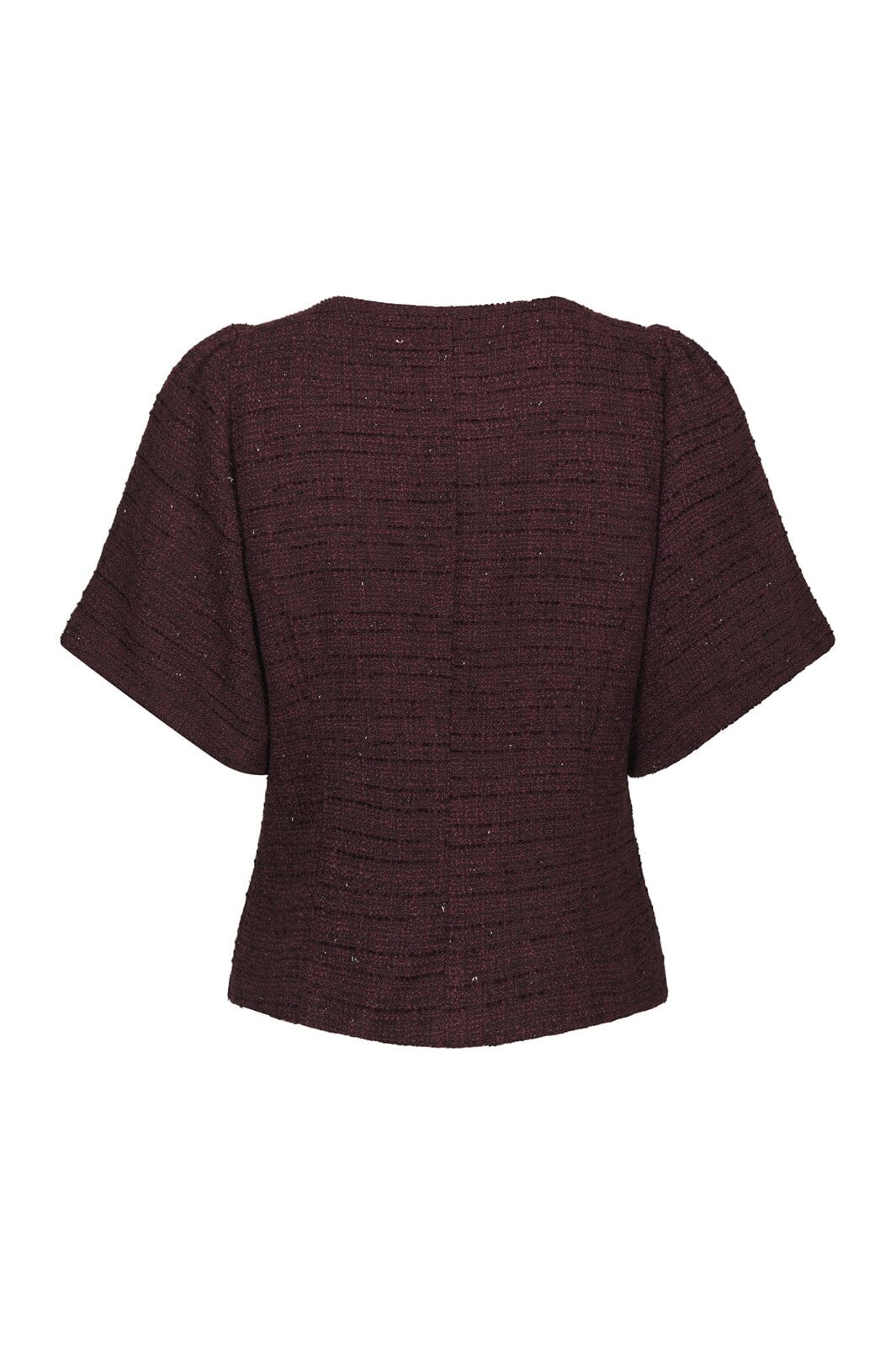 Neo Noir - Anela Boucle Glitz Blouse 170360 - 682 - Wine