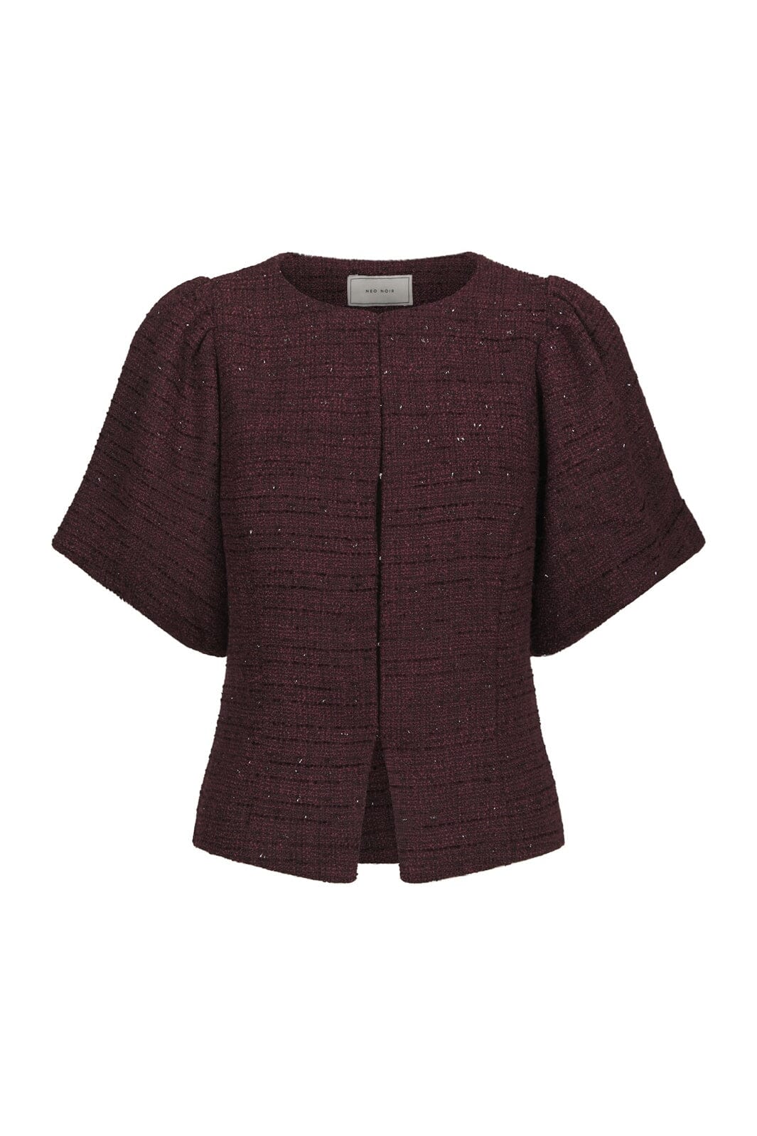 Neo Noir - Anela Boucle Glitz Blouse 170360 - 682 - Wine