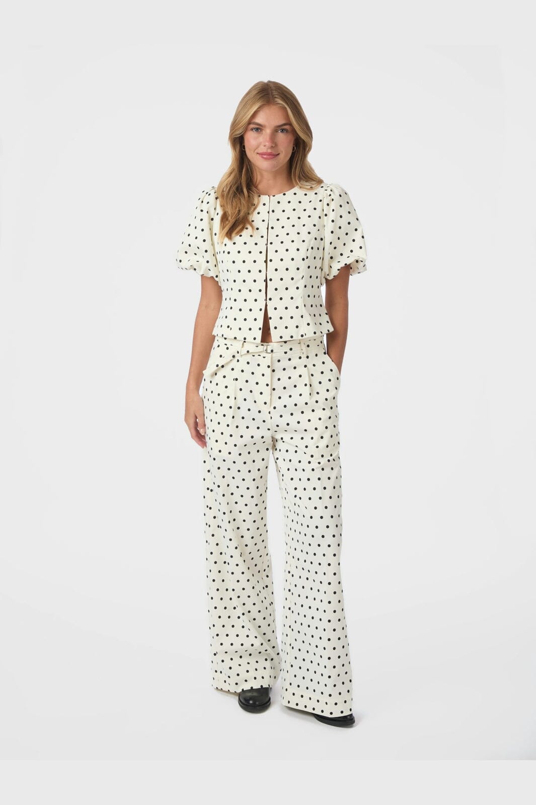 Neo Noir - Anela Dot Blouse 167821 - 120 - White