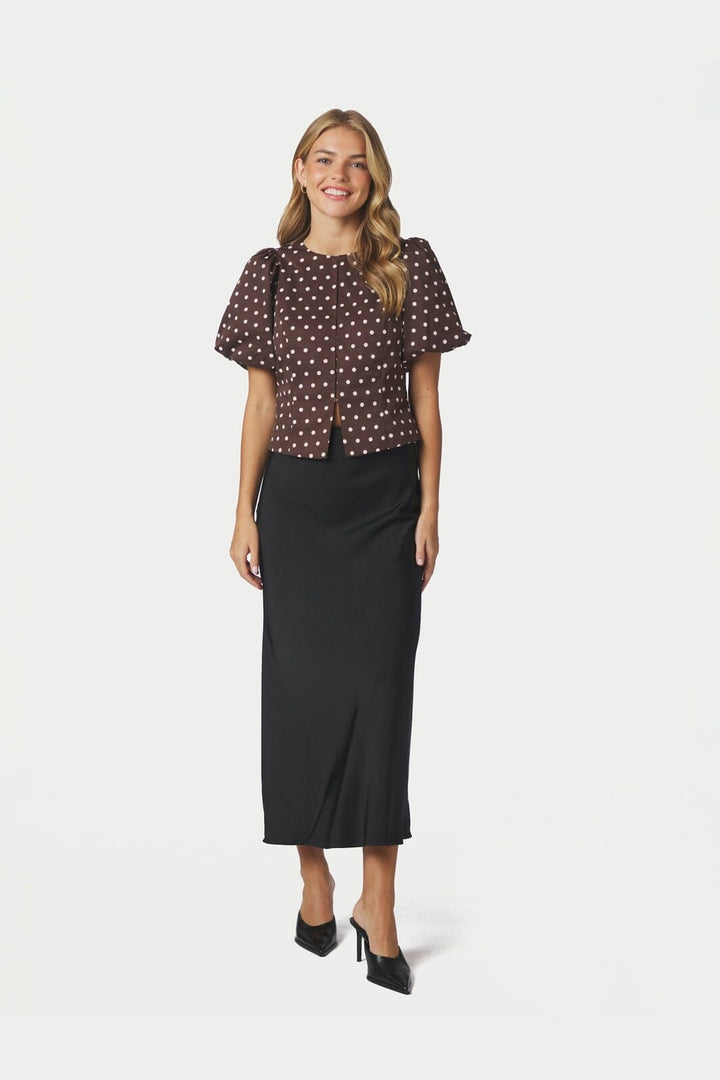 Neo Noir - Anela Dot Blouse 167821 - 210 - Brown