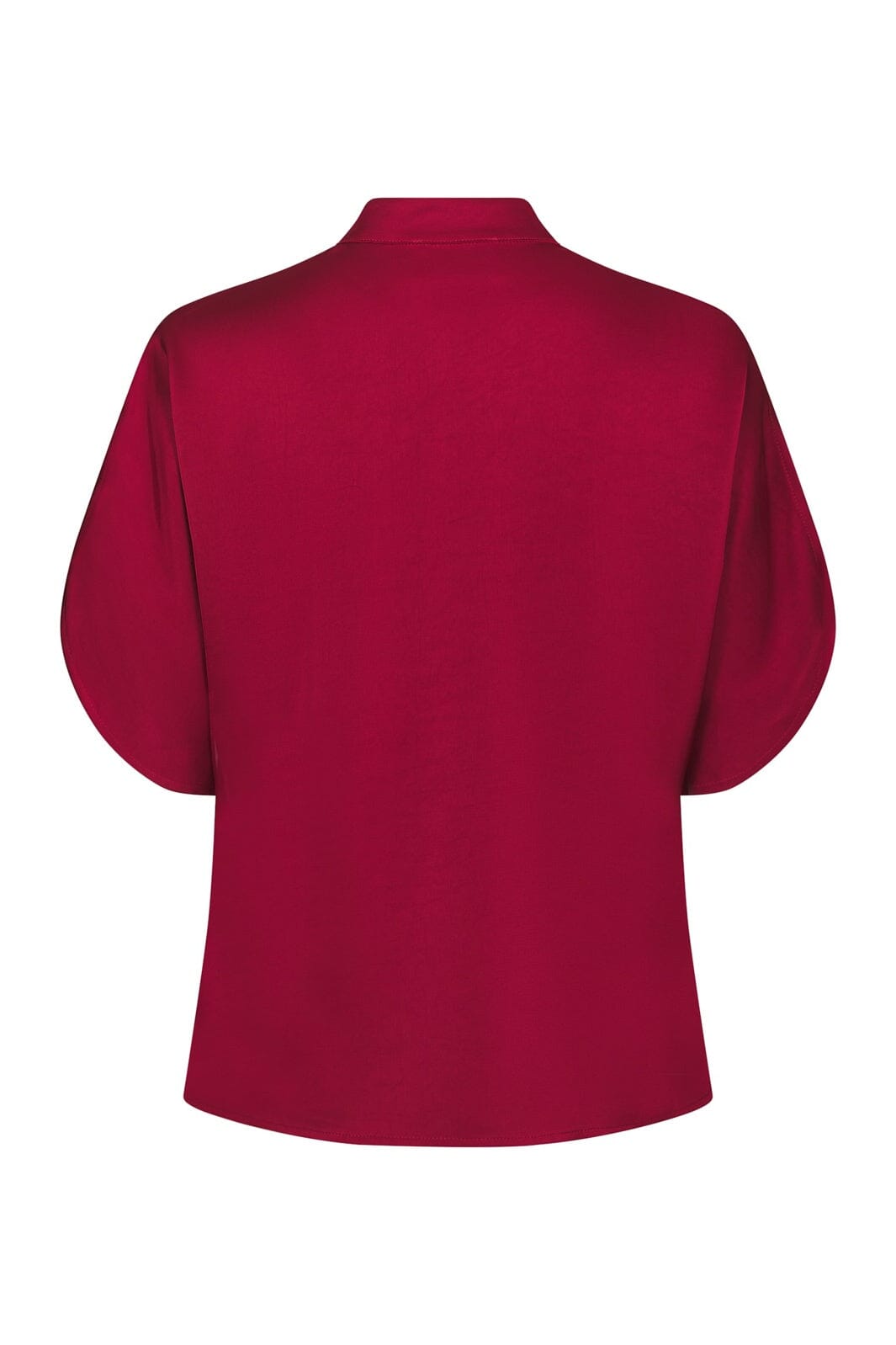 Neo Noir - Anelle Heavy Sateen Blouse 168286 - 321 - Dark Red
