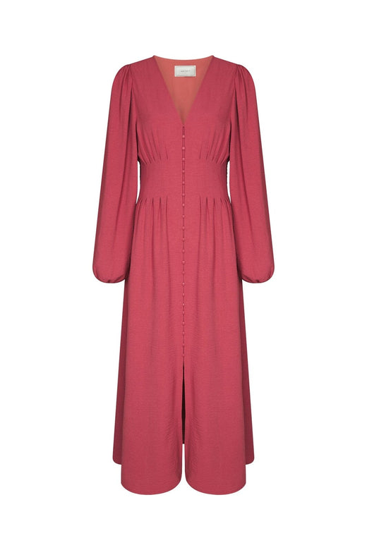 Neo Noir - Annelie Solid Crepe Dress 169135 - 430 - Cherry Pink