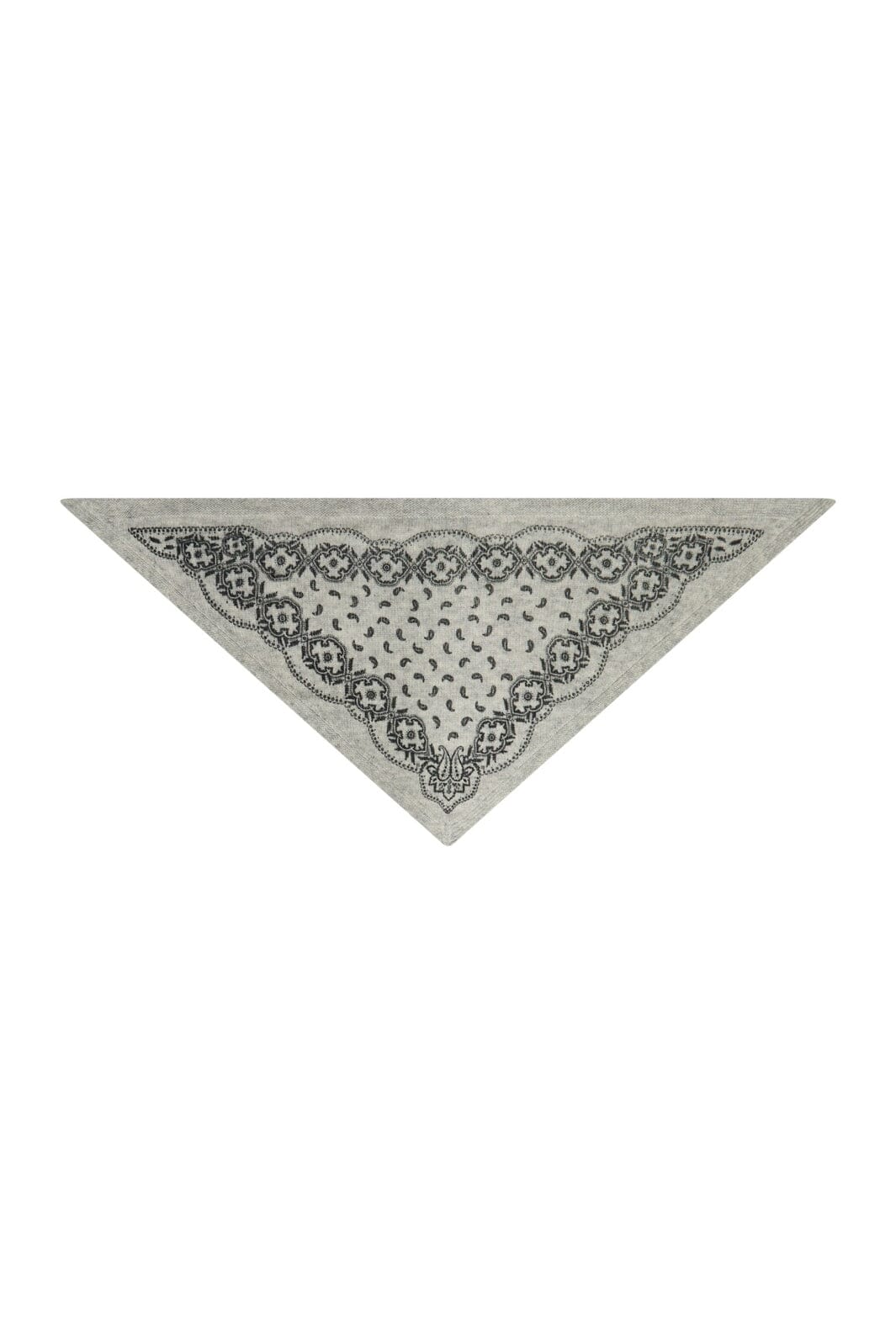 Neo Noir - Ariya Paisley Knit Scarf 171220 - 133 - Grey Melange