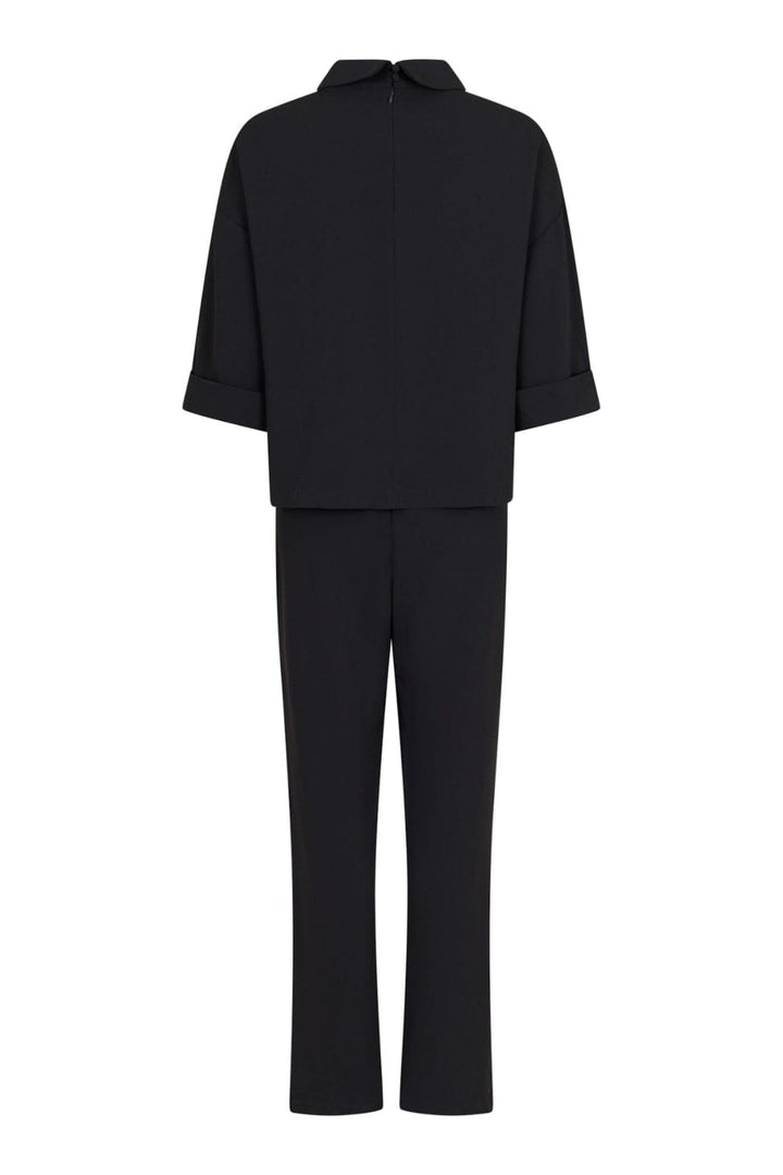 Neo Noir - Arlo Crepe Jumpsuit - Black Buksedragter 