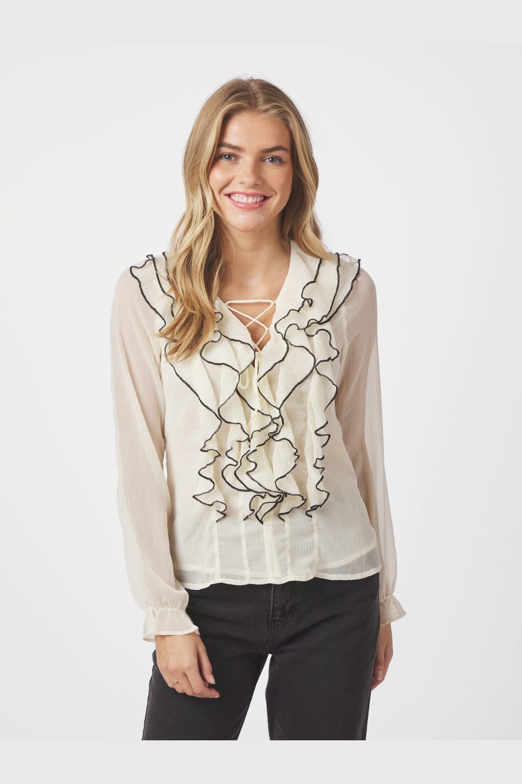 Neo Noir - Arloca Blouse 166707 - 122 - Creme