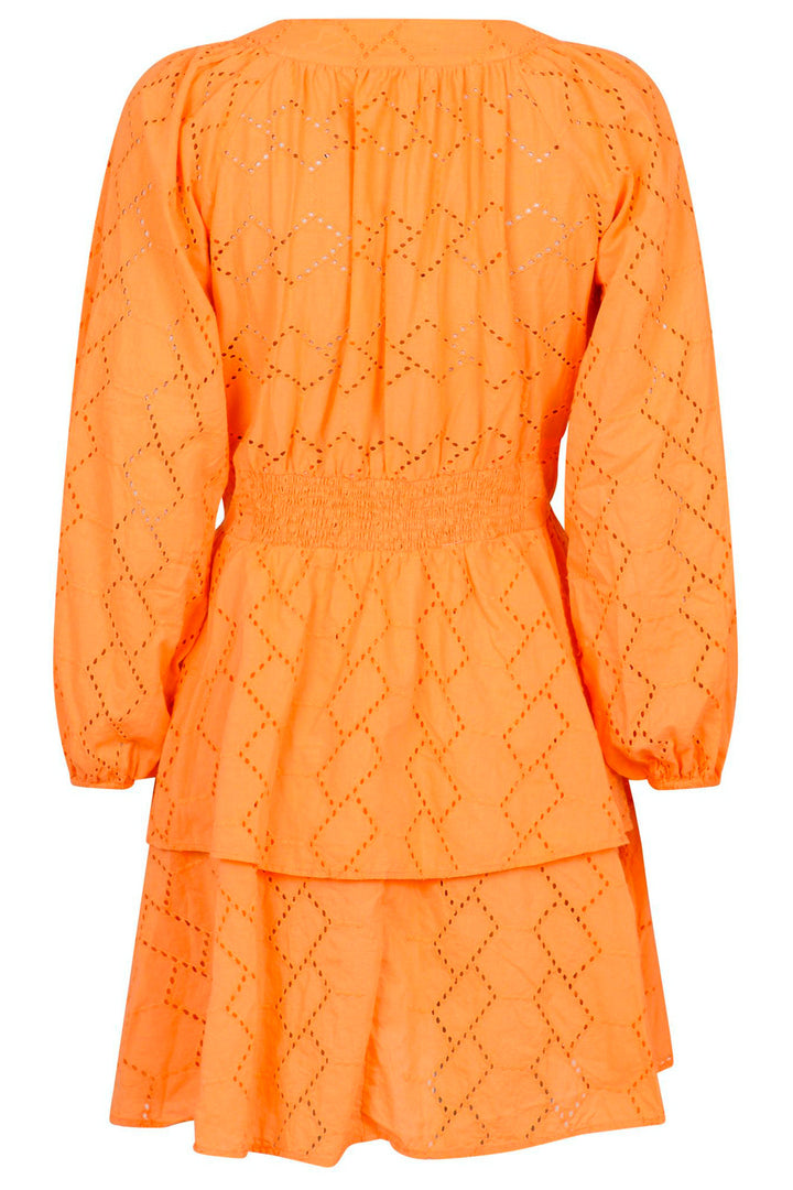 Neo Noir - Aronia Broderie Dress - Tangerine Kjoler 