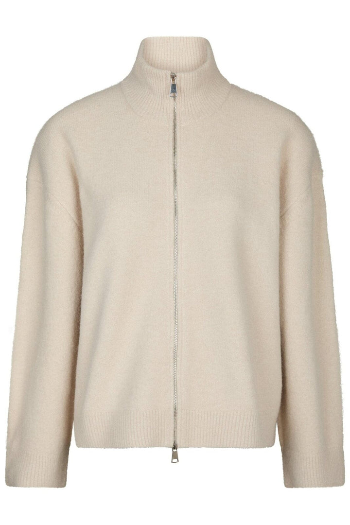 Neo Noir - Asley Zip Knit Cardigan 164973 - 124 - Ivory