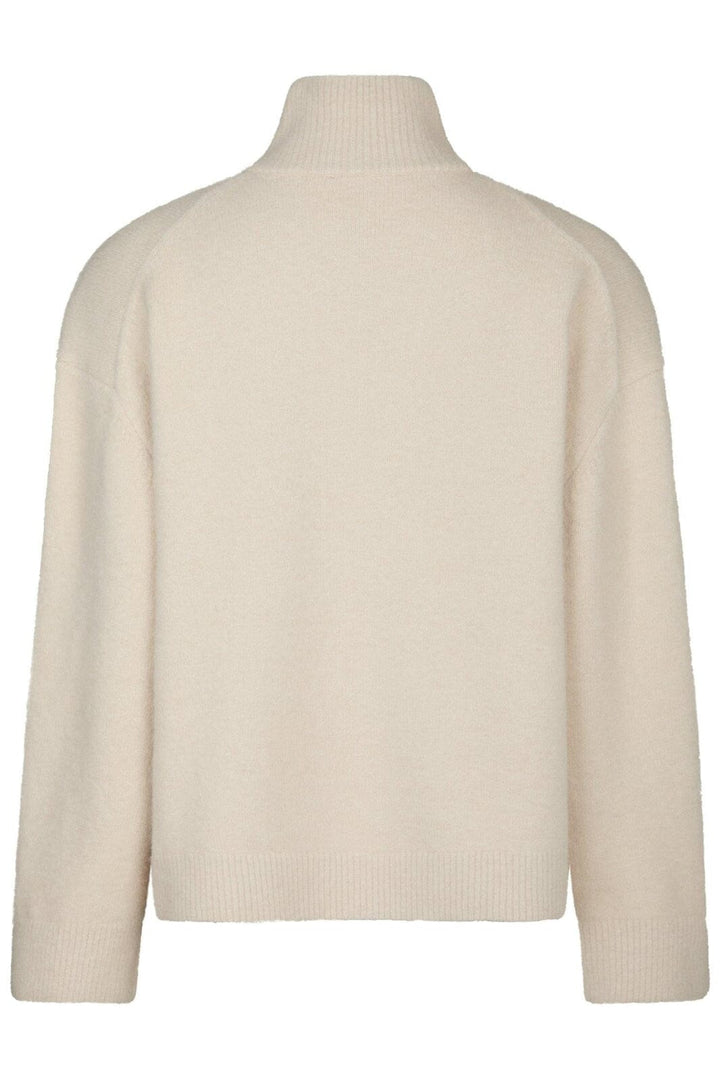 Neo Noir - Asley Zip Knit Cardigan 164973 - 124 - Ivory