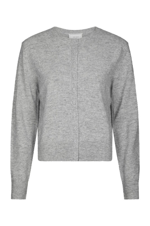 Neo Noir - Bina Wool Knit Cardigan 167771 - 133 - Grey Melange