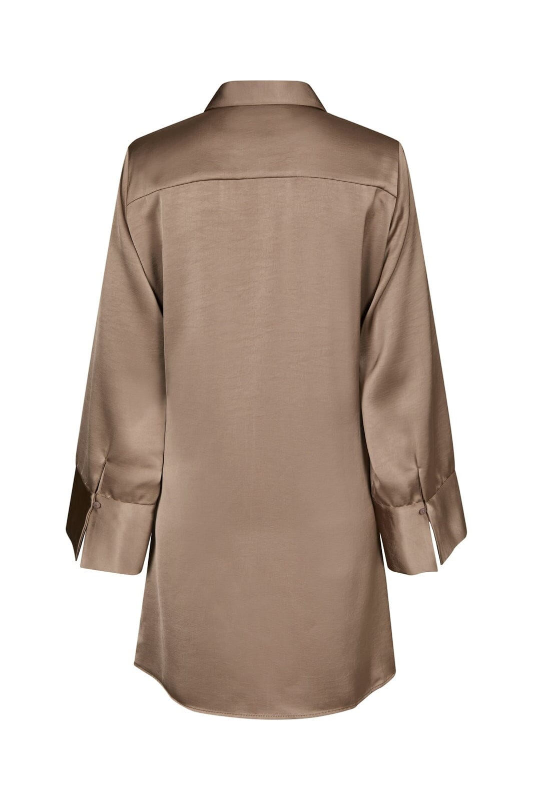 Neo Noir - Biria Heavy Sateen Dress 166792 - 811 - Dark Taupe
