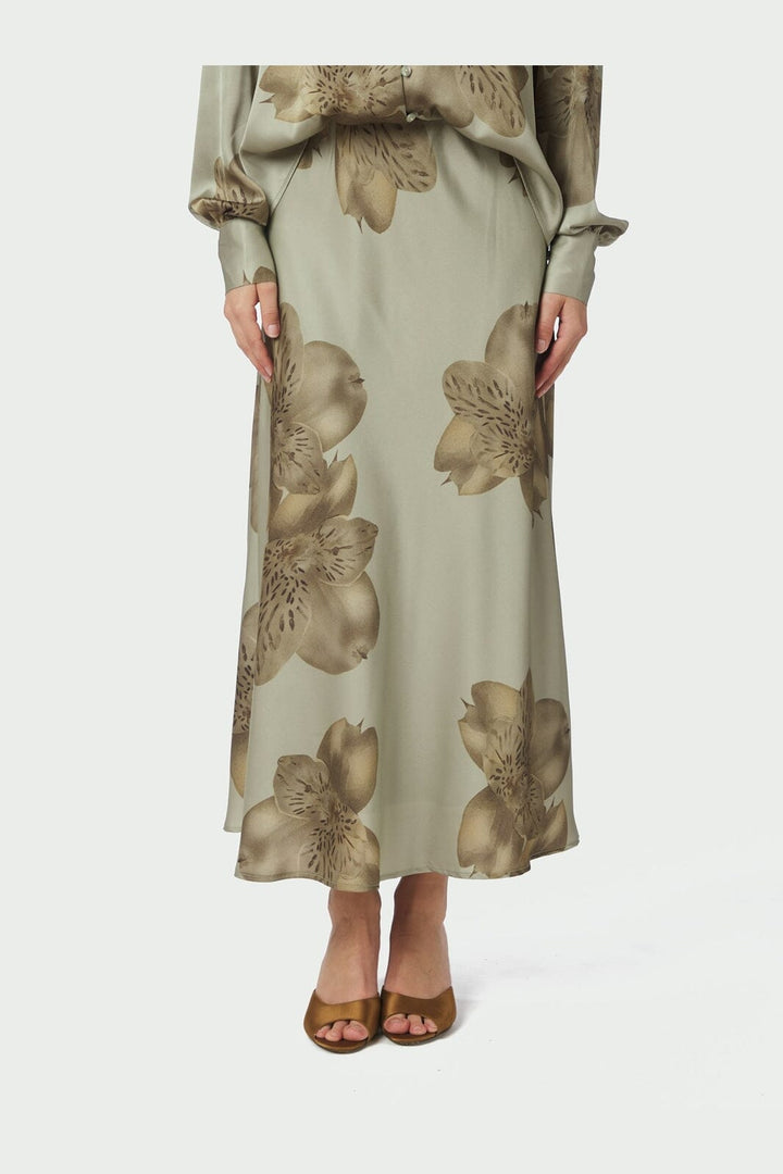 Neo Noir - Bovary Misty Orchid Skirt 168285 - 627 - Smoke Green