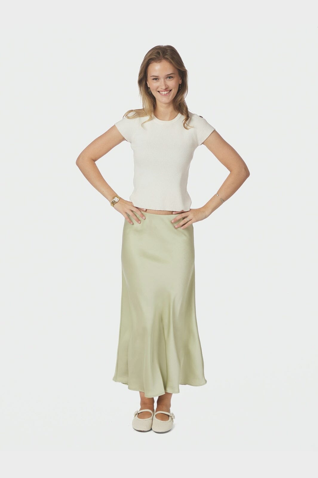 Neo Noir - Bovary Skirt 157755 - 431 - Mint Green